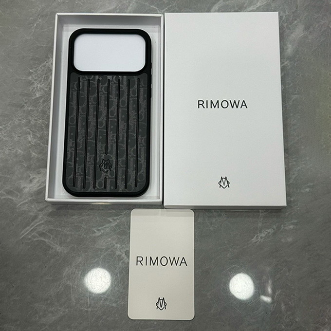 rimowa dior collaboration vertical grooved iphone case